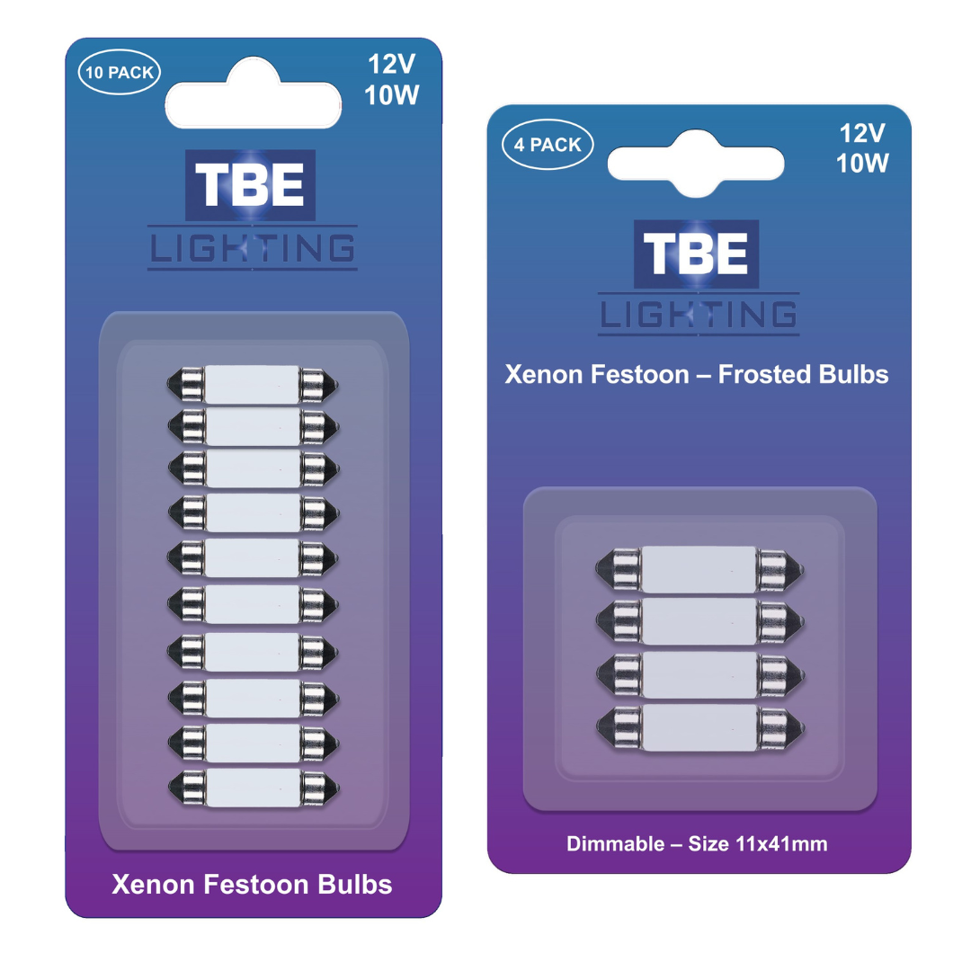 Array of TBE Lighting product boxes