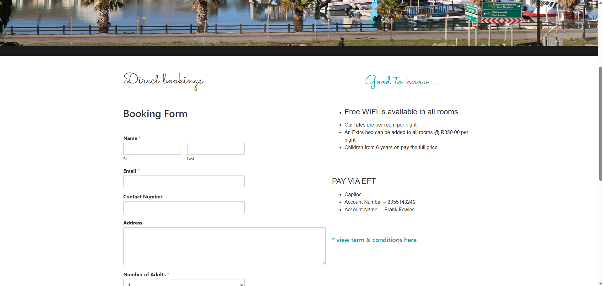 Interior of a luxury queen room at Alfred View